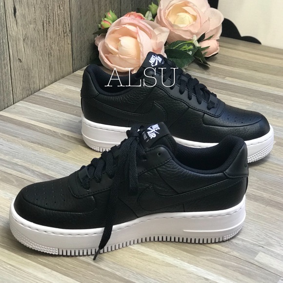 NWT Nike AIR FORCE 1 Upstep Black W AUTHENTIC - Picture 3 of 8